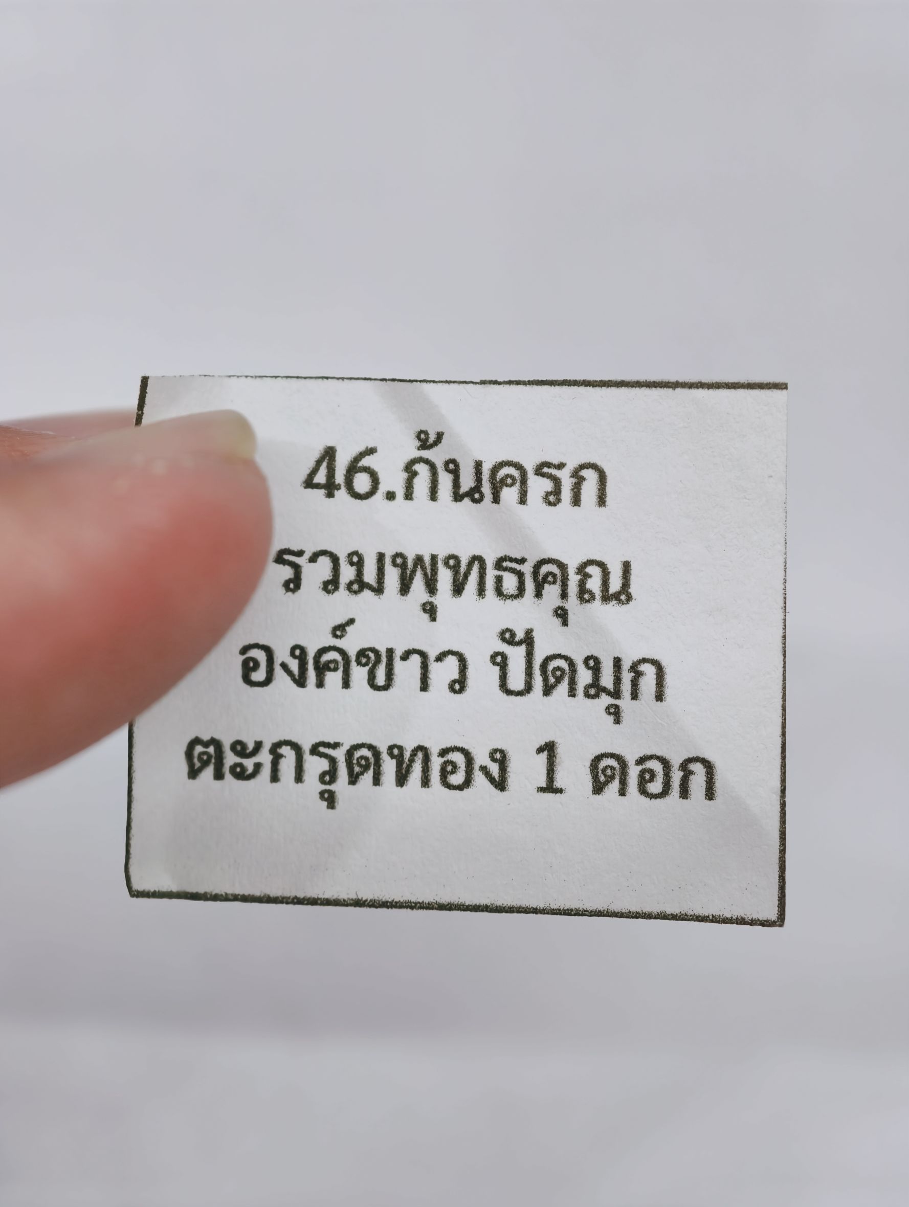 หลวงปู่จื่อ วัดเขาตาเงาะอุดมพร พระสมเด็จ แหวกม่าน มหาโชค ตะกรุดทอง1 ดอก KA2494