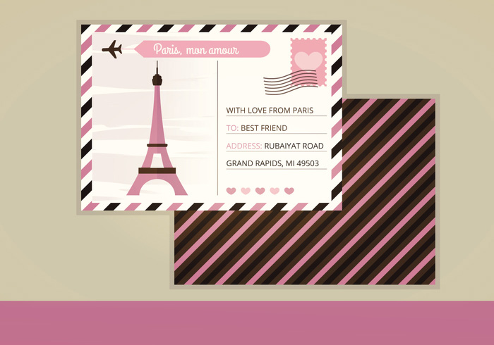 โปสการ์ด Postcard สไตล์การออกแบบดีไซน์ด้วยกราฟิกสวยๆทำให้โปสการ์ดดูดีมีราคา โปสการ์ด ไว้สำหรับ ส่งบทความถึงคนสำคัญ // ตัวอย่างดีไซน์ โปสการ์ด Postcard พิมพ์โปสการ์ด โปสการ์ดสวยๆ Chill Shop Package