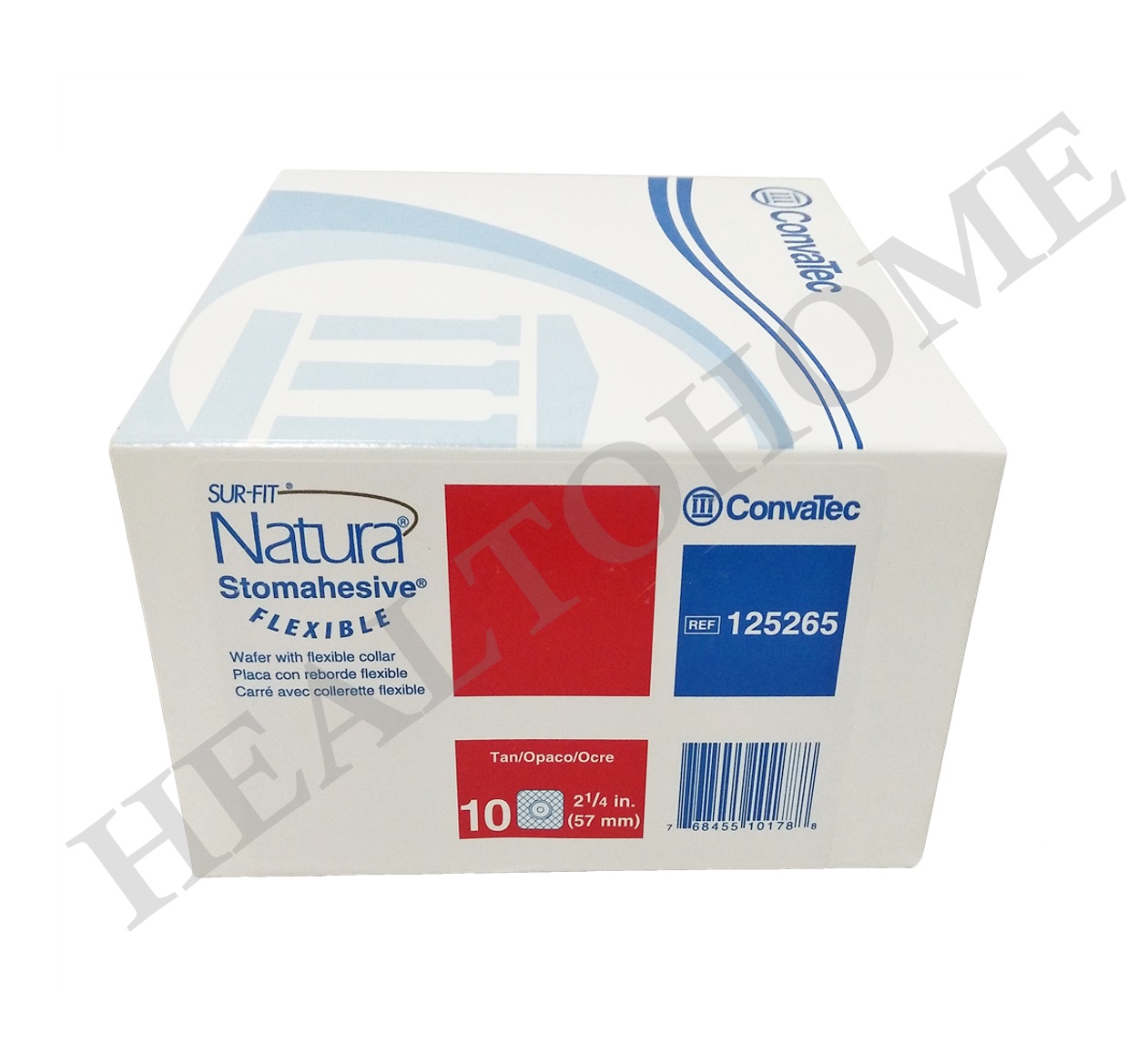 Convatec Sur-Fit Natura Flexible แป้นสำหรับติดถุงหน้าท้อง แบบยืดหยุ่น (เฉพาะแป้น ไม่รวมถุง)