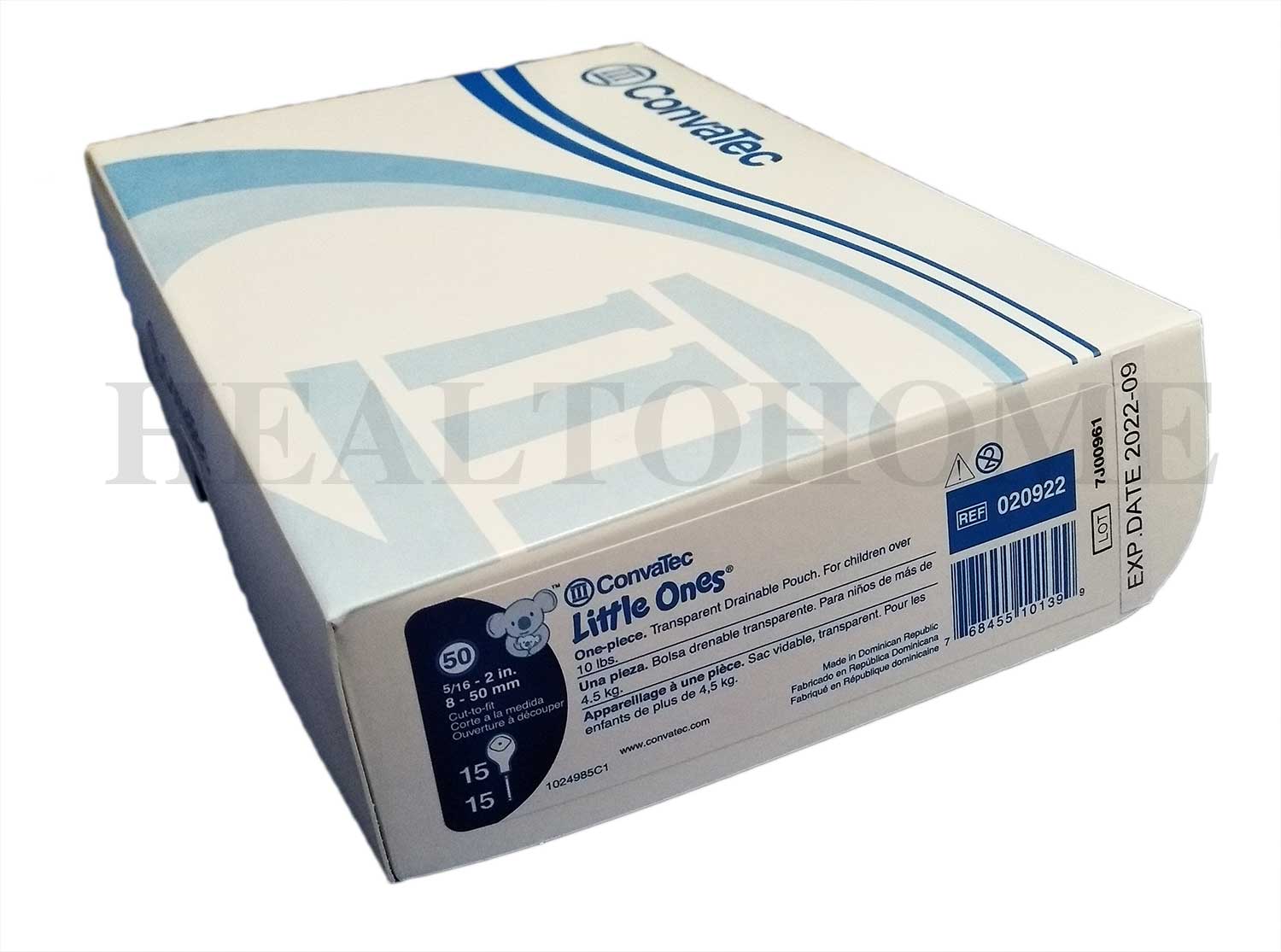 Convatec Little Ones ถุงอุจจาระหน้าท้องแบบชิ้นเดียว สำหรับเด็ก 8-50 มม.