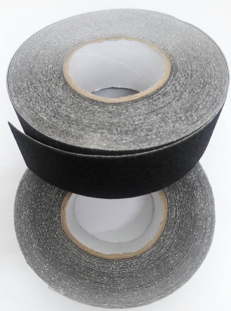 Anti slip tape เทปกันลื่น สีดำ กว้าง 2" ยาว 18 เมตร ผิวหยาบ สำหรับติดบันได ทางเดิน ทางลาดเอียง