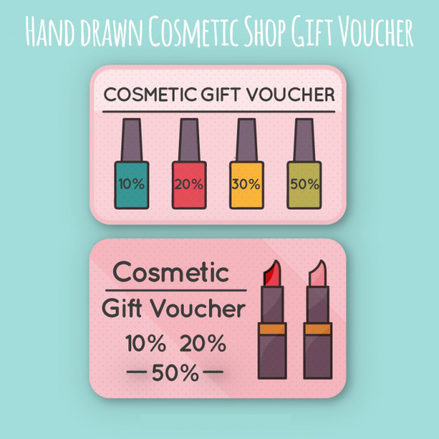 คูปองสินค้า การส่งเสริมการขาย การลดราคา สไตล์การออกแบบดีไซน์แบบสีสันสวยงามสดุดตา คูปองไว้ใช้กับการลดราคาสินค้าพวกเครื่องสำอางค์ต่างๆ,คูปองส่วนลดให้แก่ลูกค้า // ตัวอย่างดีไซน์ คูปองสินค้า Chill Shop Package