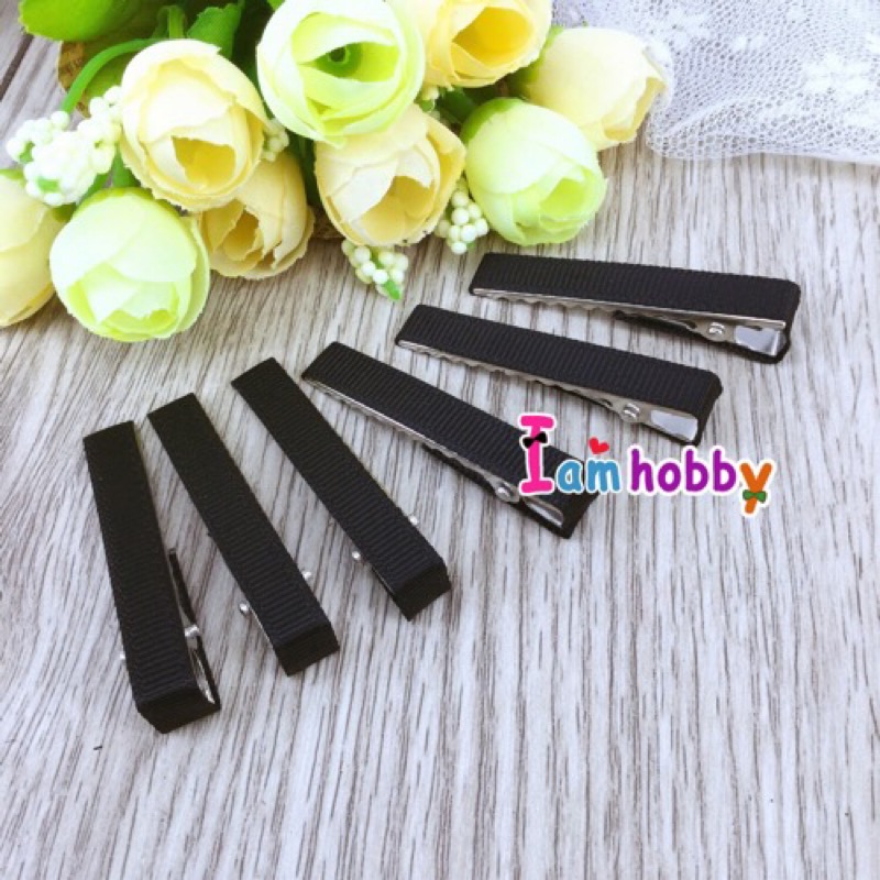 กิ๊บหุ้มผ้า ขนาด 4 cm. (แพ็คละ 10 ชิ้น/สี) (เลือกสี)