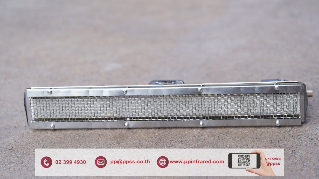 หัวเตาอินฟาเรด SUNSRAYS GR-802 3.14kW ชนิดเหล็กหล่อ ขนาด 555x80x105