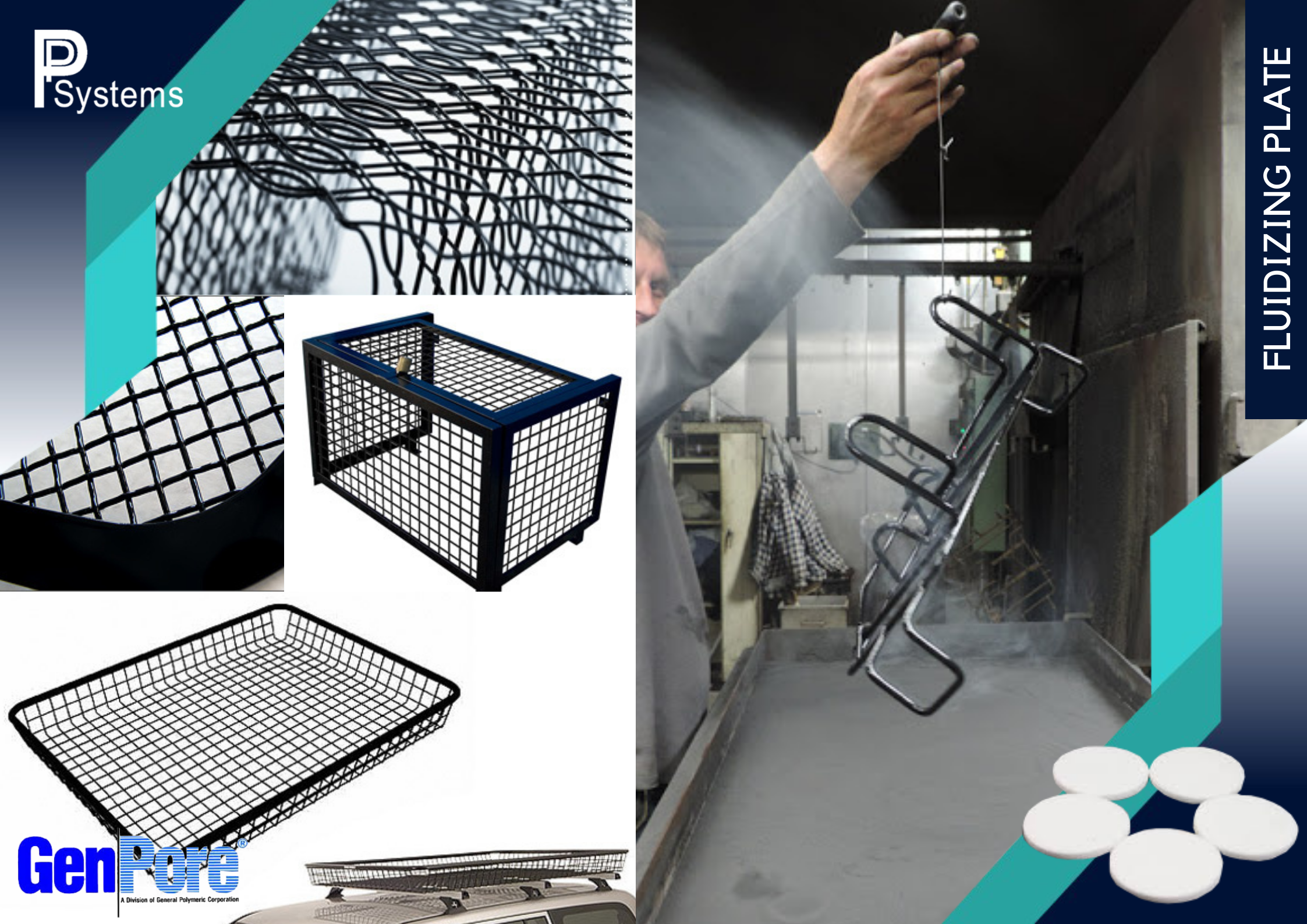 GenPore Fluidized Bed Powder Coating l แผ่นฟลูอิดไดซ์ สำหรับถังพ่นสีแบบจุ่ม