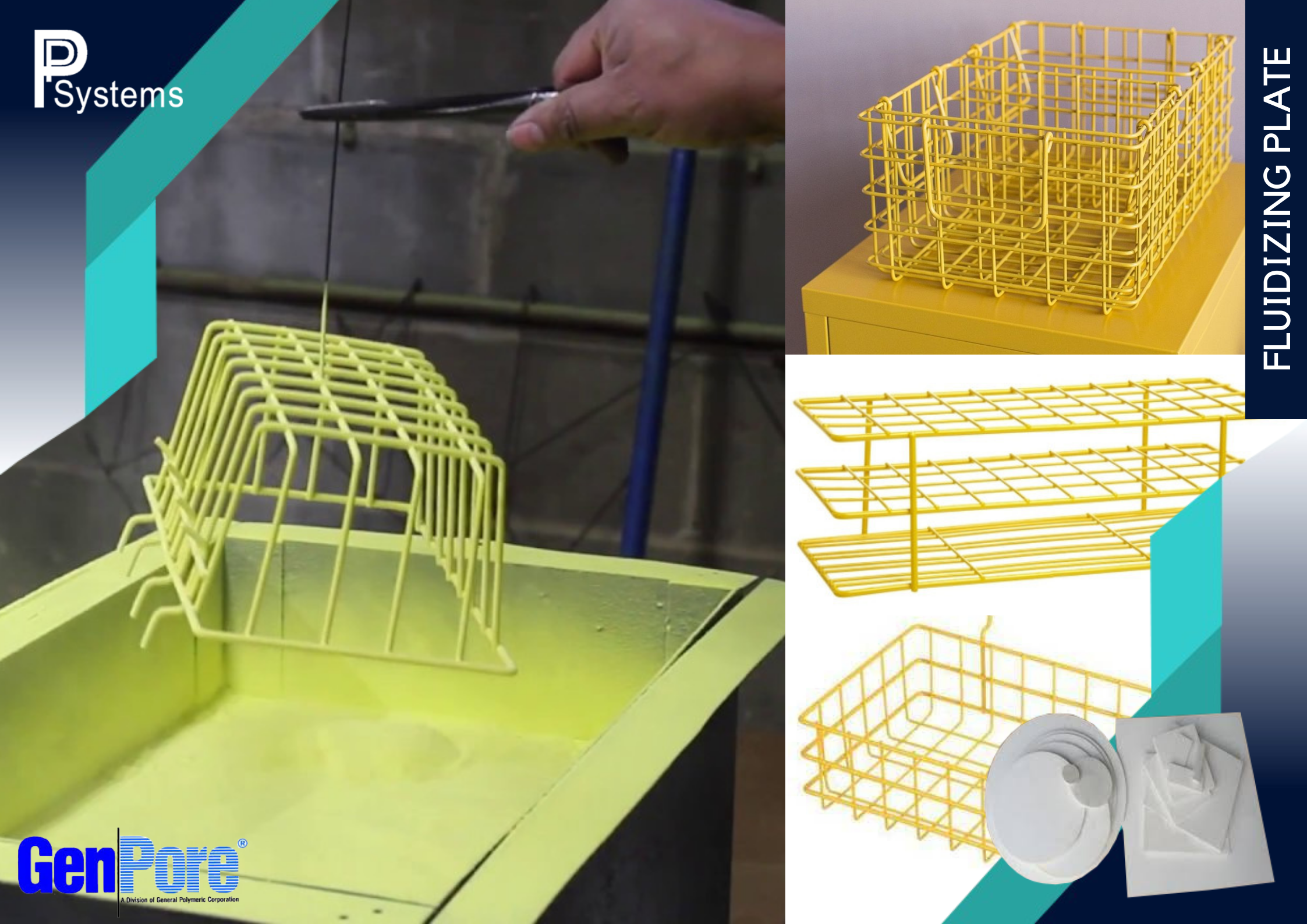 GenPore Fluidized Bed Powder Coating l แผ่นฟลูอิดไดซ์ สำหรับถังพ่นสีแบบจุ่ม