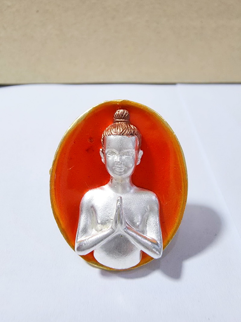 ไอ้ไข่ โคตรเศรษฐี เหรียญหล่อประกอบ 2 ชิ้น เสนาสนะวัตรธรรมธัช (KP6175)