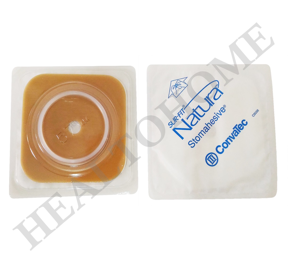 Convatec Sur-Fit Natura Stomahesive แป้นสำหรับติดถุงอุจจาระ แบบเต็มแผ่น (เฉพาะแป้น ไม่รวมถุง)