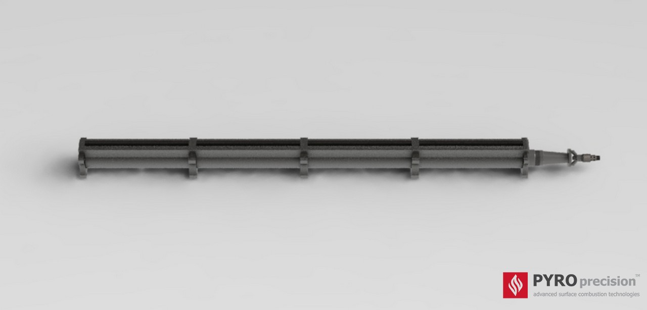 หัวเตาแก๊ส ตรงยาว LD305-ST-4 Liear Modular Tank Heating Burner ความยาวโมดูล 30ซม - 3.0ม กำลัง 6-60 กิโลวัตต์ สำหรับถังต้มถังต้มอุตสาหกรรมทรงสี่เหลี่ยม