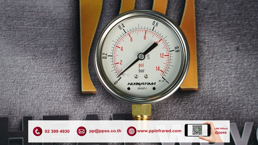 NUOVAFIMA Pressure Gauge 0-1.0 bar l เกจวัดแรงดันแก๊สช่วงแรงดันสูง
