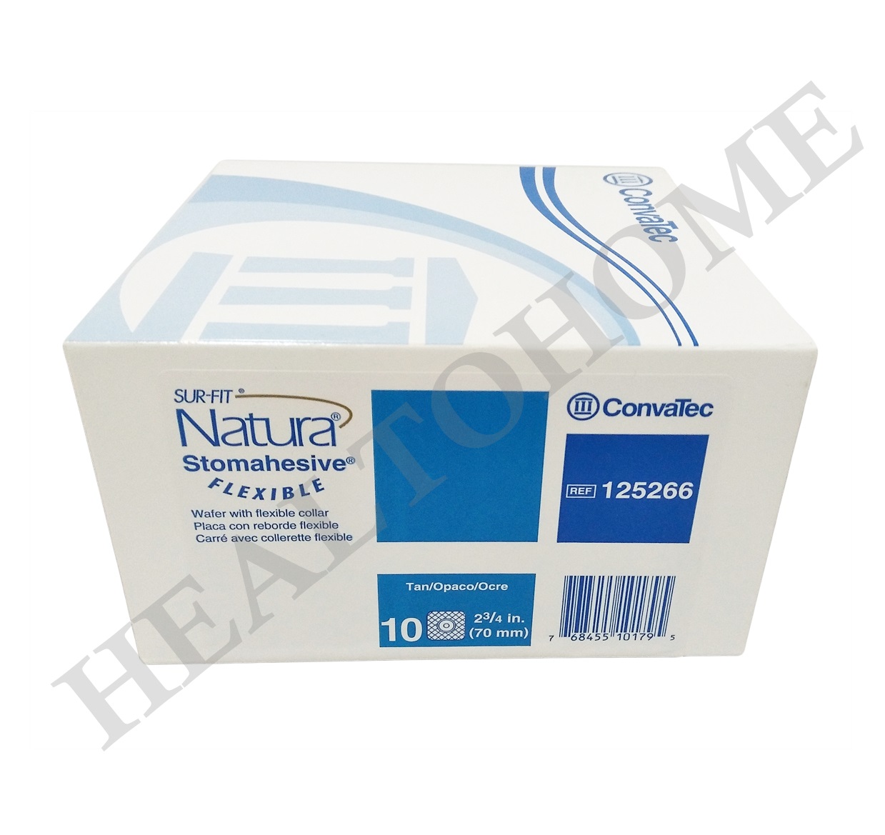 Convatec Sur-Fit Natura Flexible แป้นสำหรับติดถุงหน้าท้อง แบบยืดหยุ่น (เฉพาะแป้น ไม่รวมถุง)
