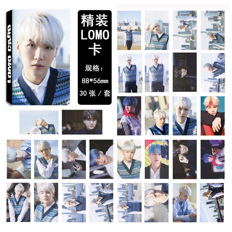 LOMO CARD BTS SUGA 30รูป