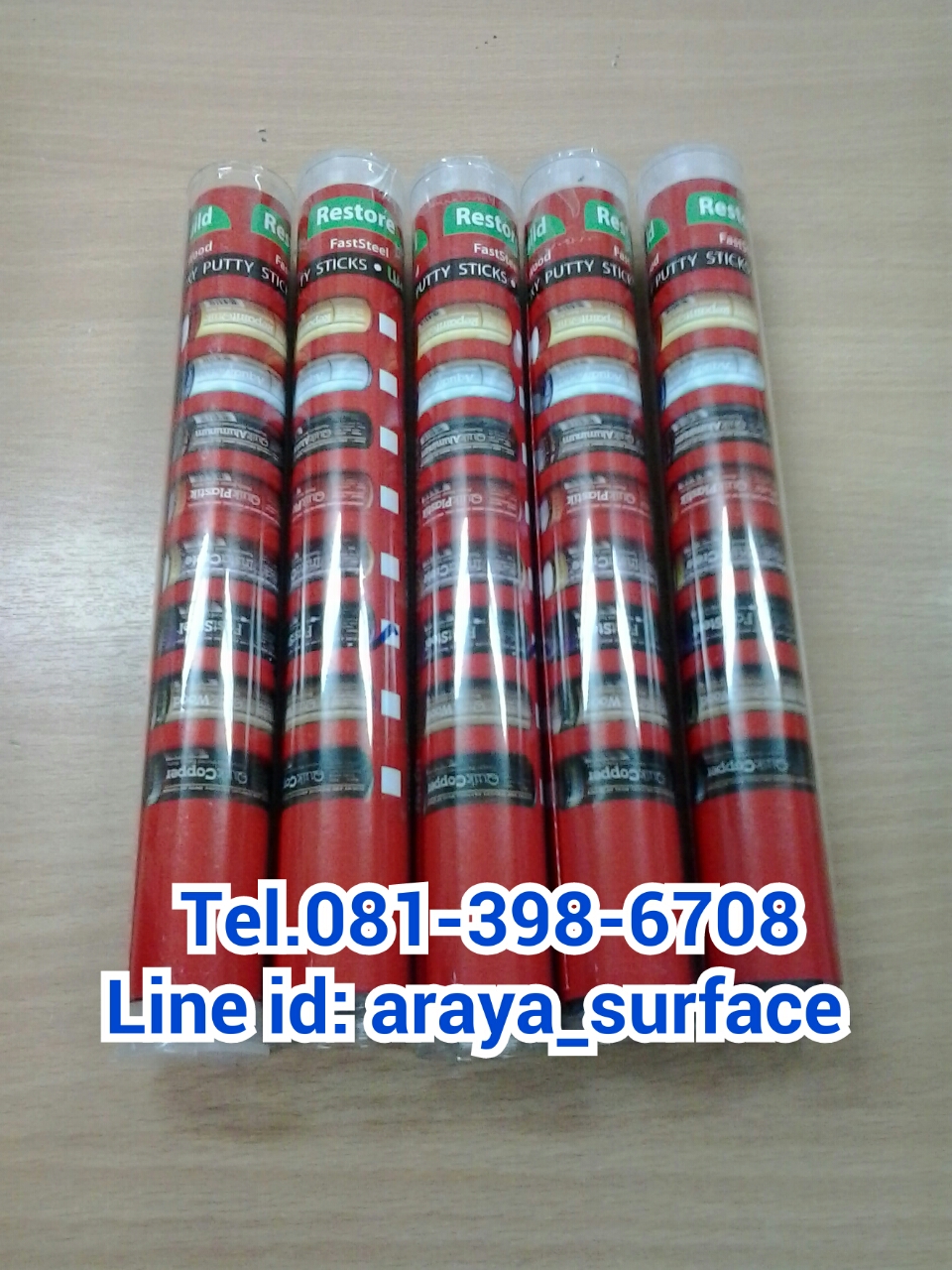 Wessbond Epoxy Putty Sticks สารสำหรับอุดซ่อมรอยรั่ว รอยร้าวฉุกเฉิน สามารถยึดเกาะกับพื้นผิวทุกประเภท เช่น พลาสติก คอนกรีต ไฟเบอร์กลาส เซรามิค PVC อลูมิเนียม งานโลหะ และเหล็กทุกชนิด