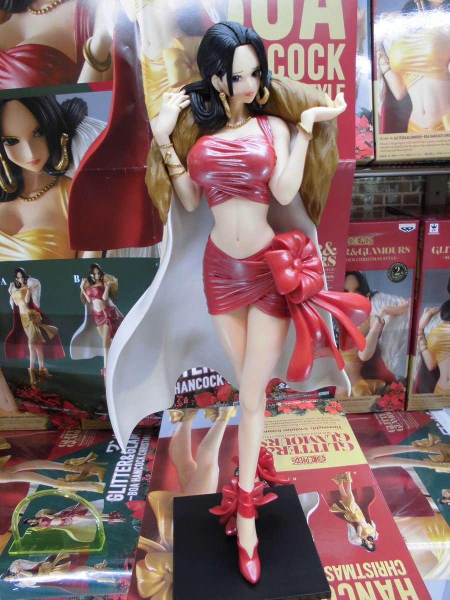 โมเดล ฟิกเกอร์วันพีชแท้ Glitter & Glamours Boa hancock christmas style