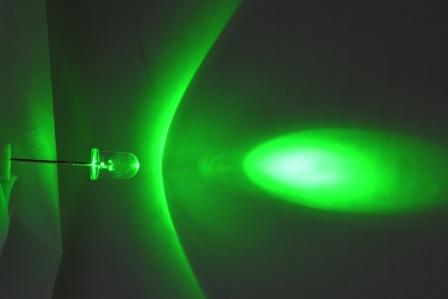 ราคาพิเศษ!!! LED 5มิล แสงเขียว เลนส์ขาวใส 12,000-15,000mcd (1,000 หลอด)