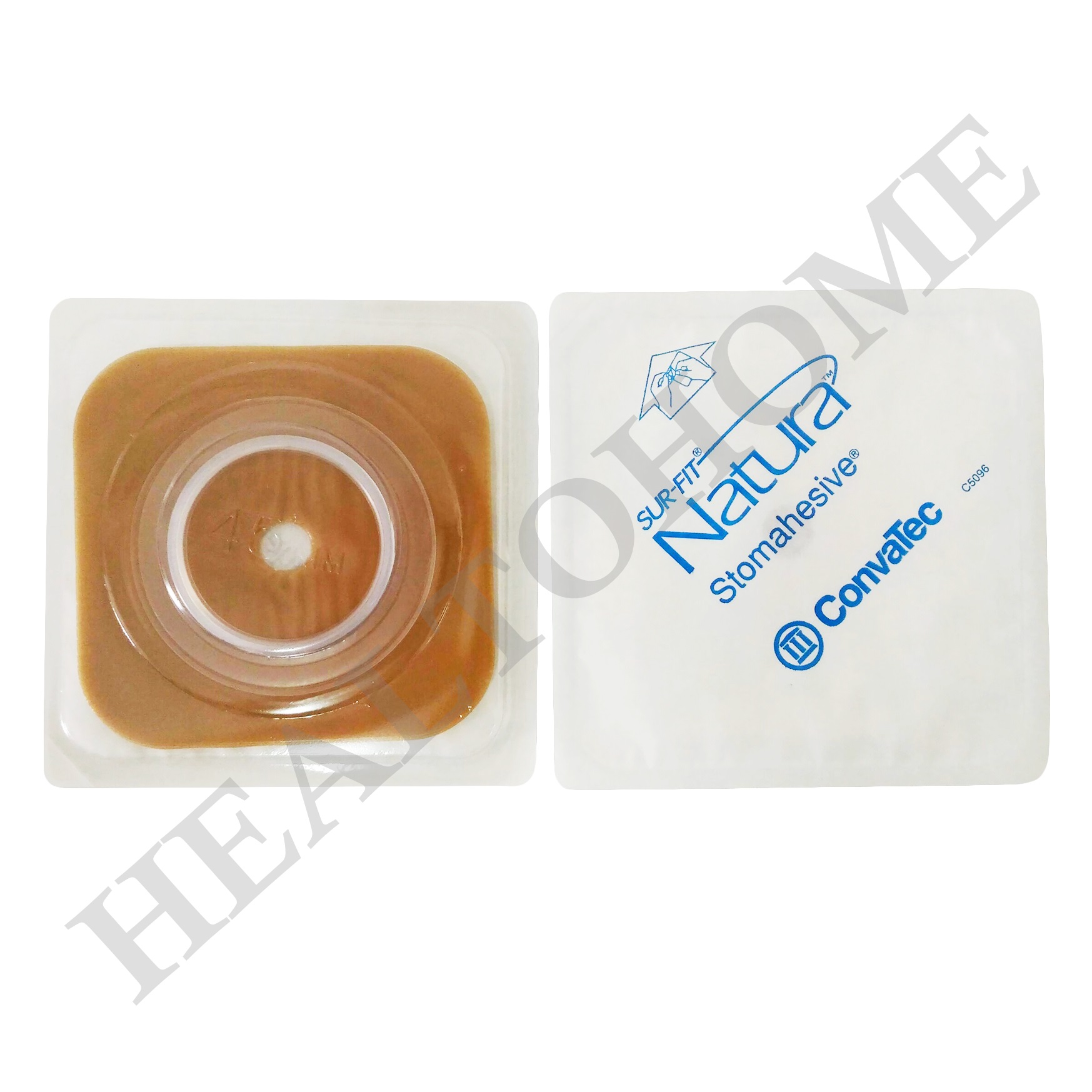 Convatec Sur-Fit Natura Stomahesive แป้นสำหรับติดถุงอุจจาระ แบบเต็มแผ่น (เฉพาะแป้น ไม่รวมถุง)