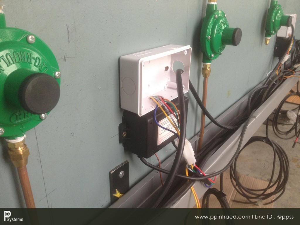 POWDER COATING CTRL MODULE FOR 6 BURNERS, 300x450x150 STEEL BOX, DIGITAL TEMP. CONTROLLER "FOTEK" TAIWAN, OMRON TIMER VERSION.2