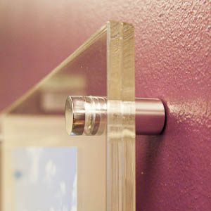 กรอบรูปใสติดผนังขนาด A3 (เจาะผนัง)