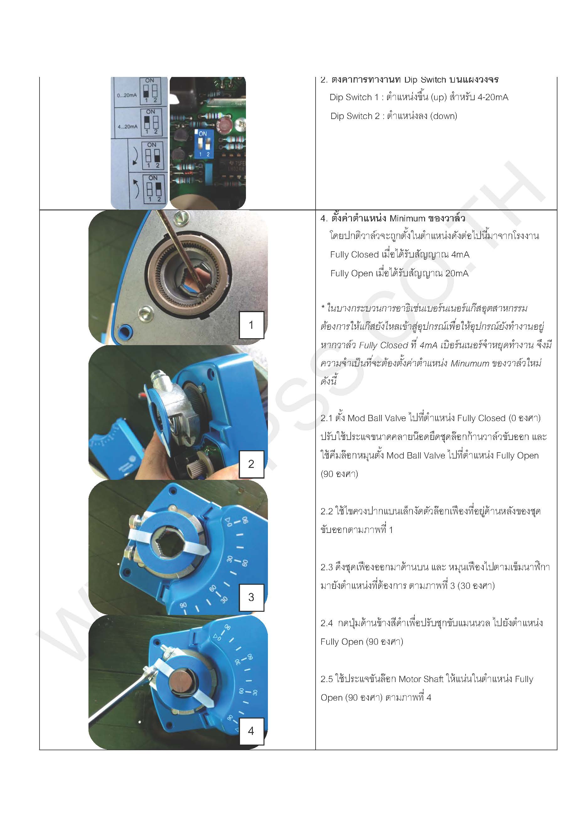 Modulating Actuator (230V) 4-20mA l ชุดมอเตอร์ขับวาล์วไฟฟ้า
