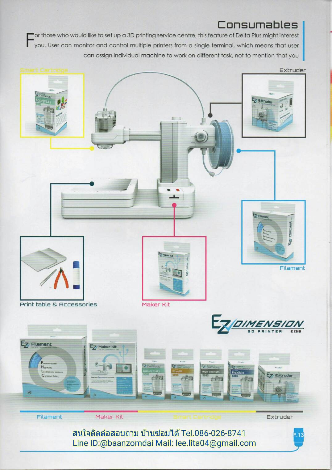 3D Printer สามารถสร้างชิ้นงานที่เป็นวัตถุจับต้องได้ 3 มิติ มีความกว้าง ลึก สูง ที่คนไทยเรียกเครื่องพิมพ์ 3มิติ เครื่องปริ้น 3 มิติ