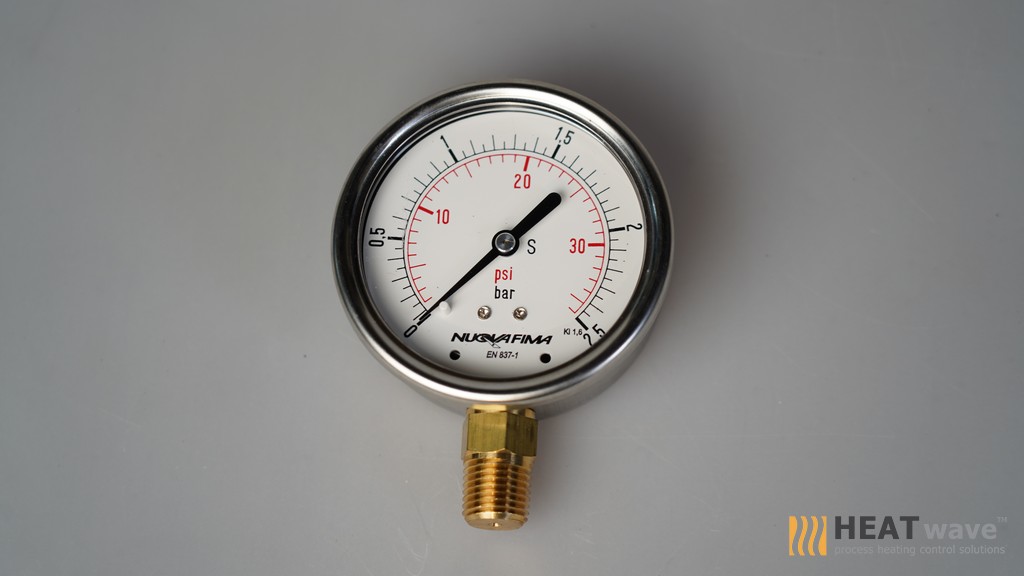 NUOVAFIMA Pressure Gauge 0-2.5 bar l เกจวัดแรงดันแก๊สช่วงแรงดันสูง