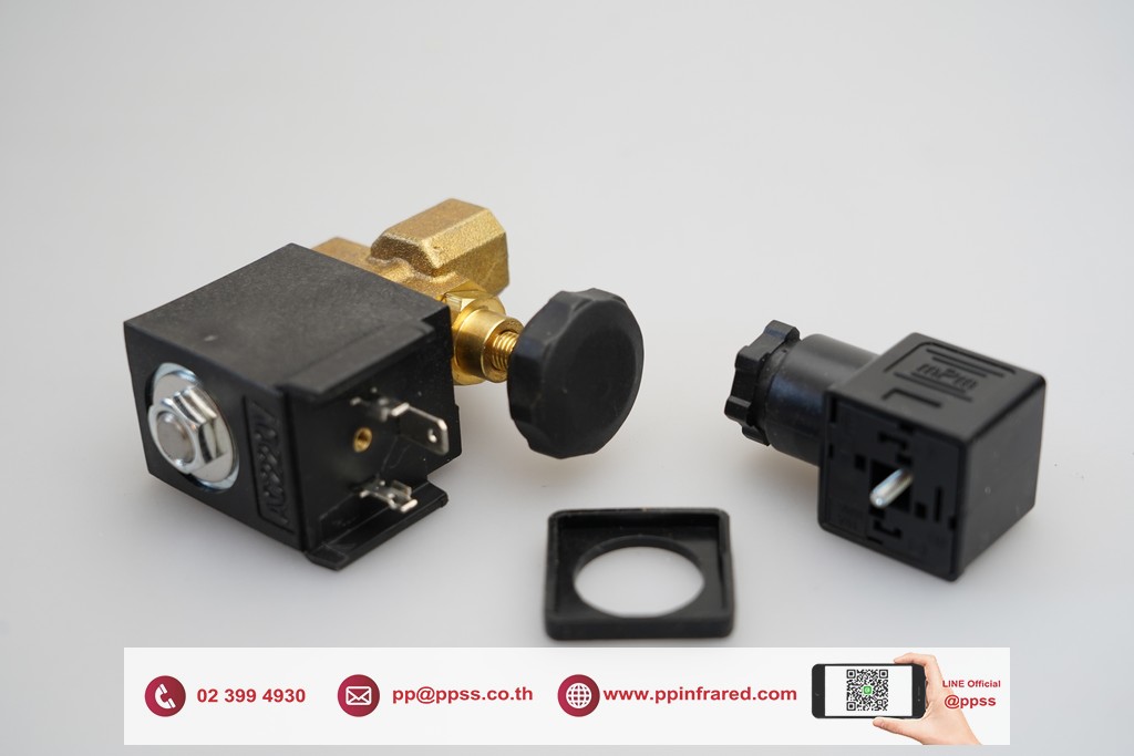 Flow Control Gas Solenoid Valve 1/4" 230V IP65 l โซลินอยวาล์วแก๊ส ชนิดปรับอัตราการไหลได้