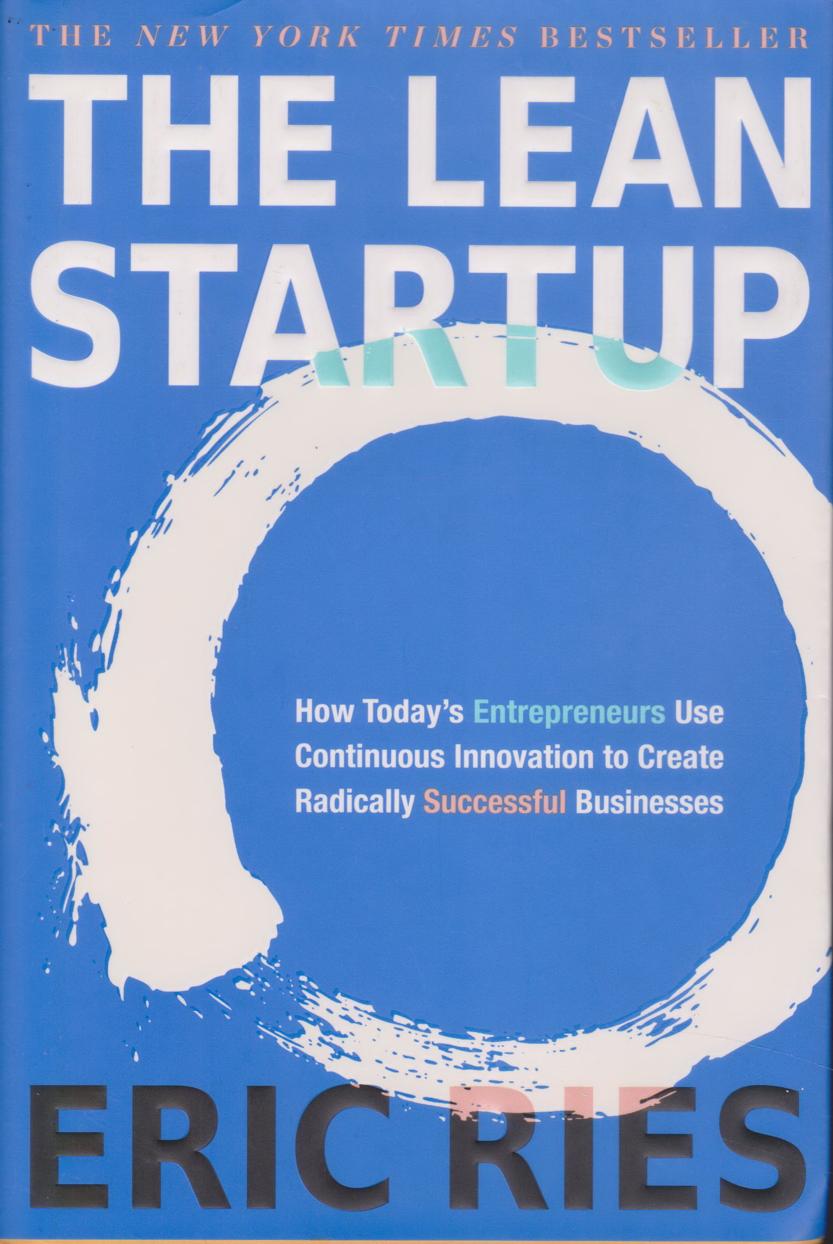 หนังสือภาษาอังกฤษ (ปกแข็ง) The Lean Startup by Eric Ries (*ปกรองมีลายมือชื่อเจ้าของเดิม)