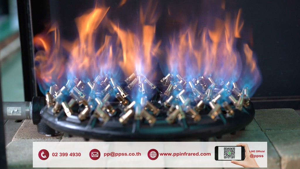 หัวเตาแก๊ส JB88 Jet Gas Burner 700,000 BTU/hr ขนาด Ø 520 มม. สำหรับถังต้มอุตสาหกรรม