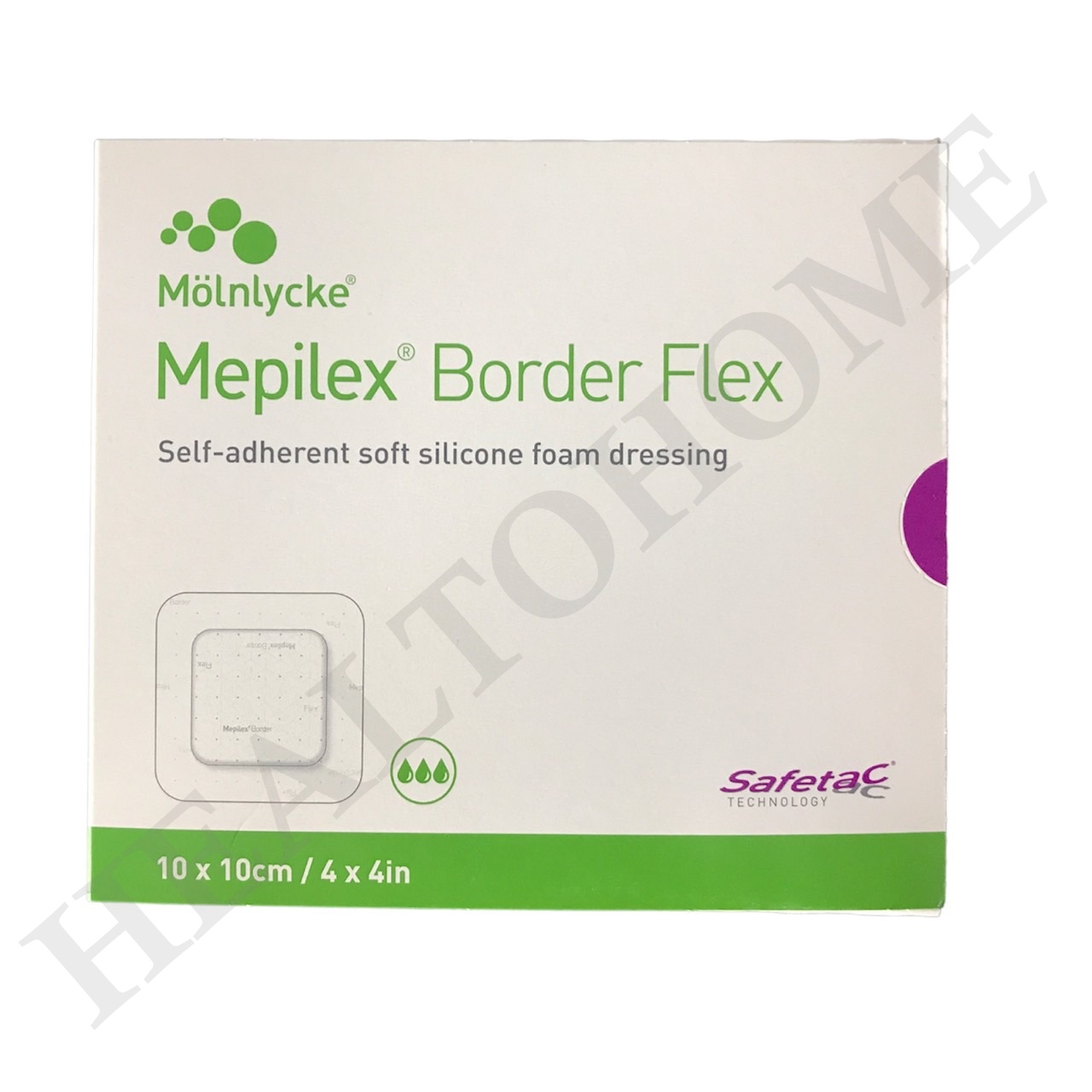 Mepilex Border Flex 10x10 cm แผ่นแปะแผลกดทับ
