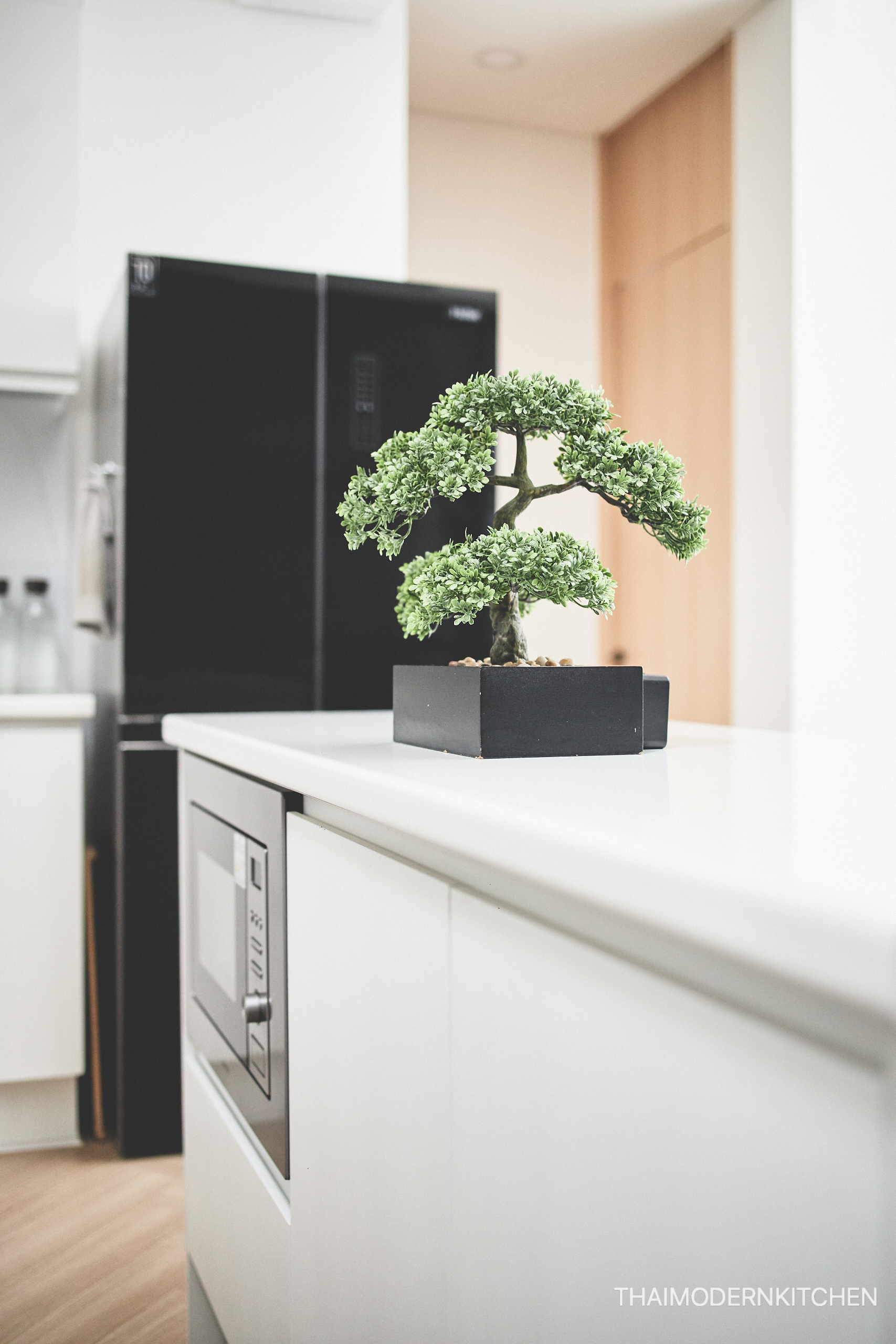 ครัวบิ้วอิน บ้านคุณพิชชา counter bar ไซด์น่ารักลงตัว ราคา 109000