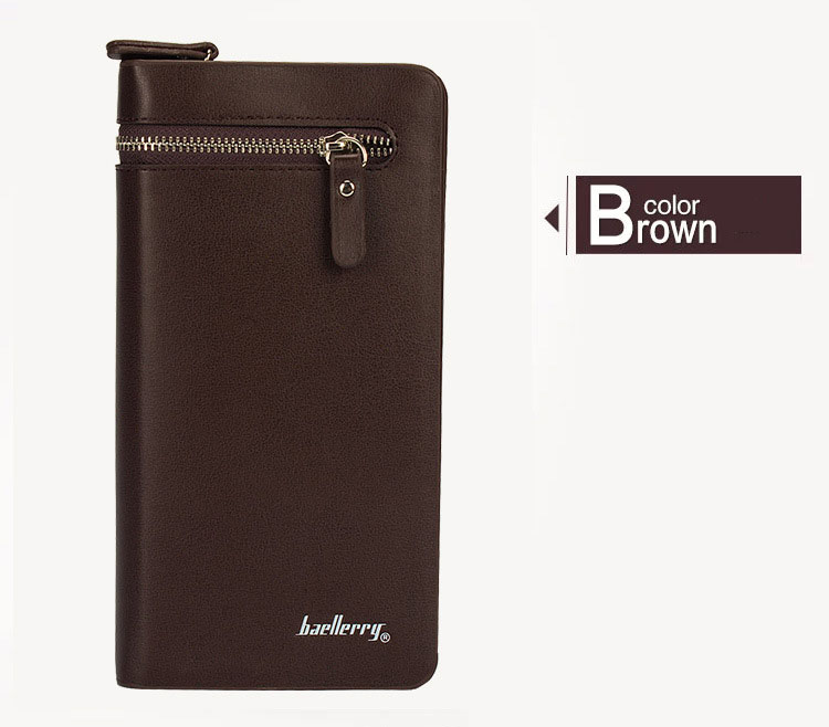 กระเป๋าสตางค์ผู้ชายใบยาว MZ-020 [มีซิป]