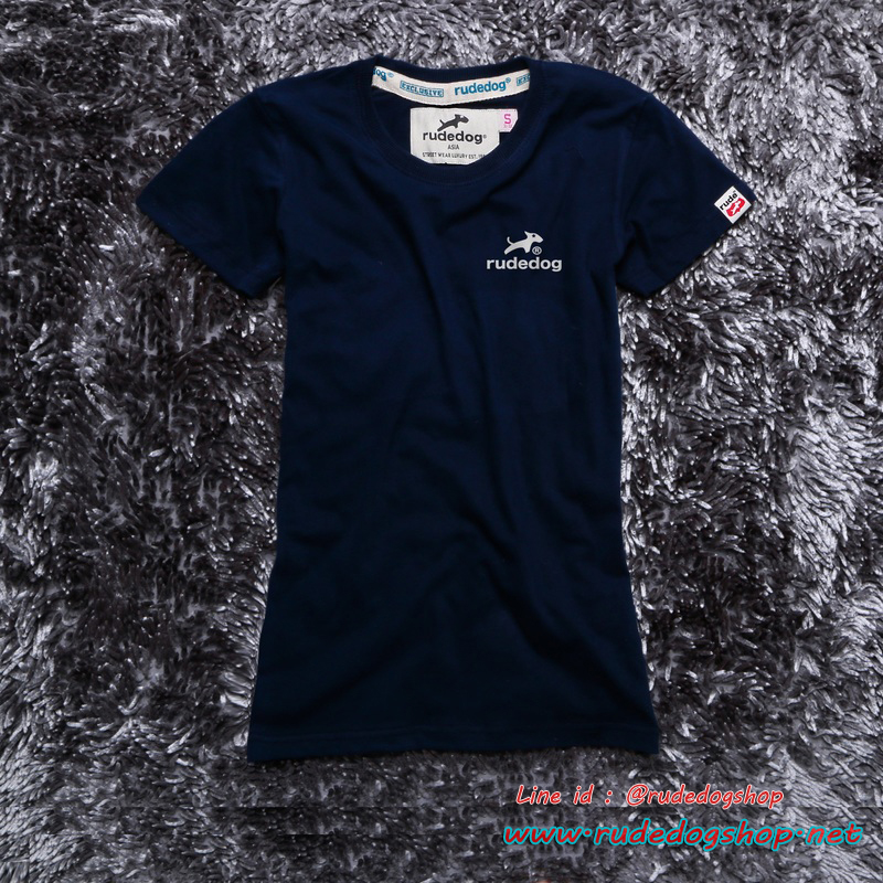 เสื้อยืด Rudedog ผู้หญิง รุ่น Basic สีกรมท่า