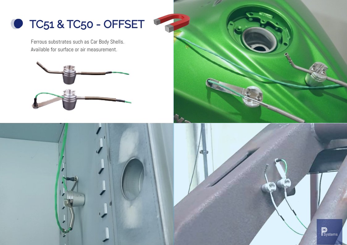PhoenixTM Offset Magnetic Surface Thermocouple l สายวัดอุณหภูมิชนิดแม่เหล็กแบบออฟเซ็ท สำหรับวัดชิิ้นงานโลหะอบสี