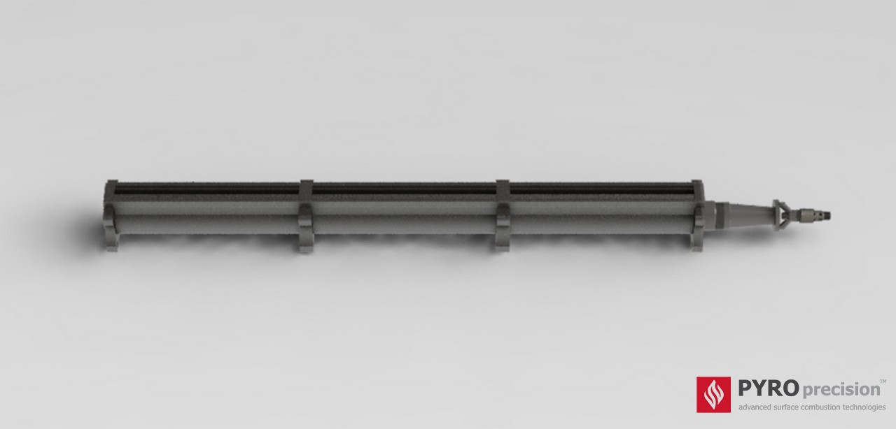 หัวเตาแก๊ส ตรงยาว LD305-ST-3 Linear Modular Tank Heating Burner (Venturi) ความยาวโมดูล 30ซม - 3.0ม กำลัง 6-60 กิโลวัตต์ สำหรับถังต้มถังต้มอุตสาหกรรมทรงสี่เหลี่ยม