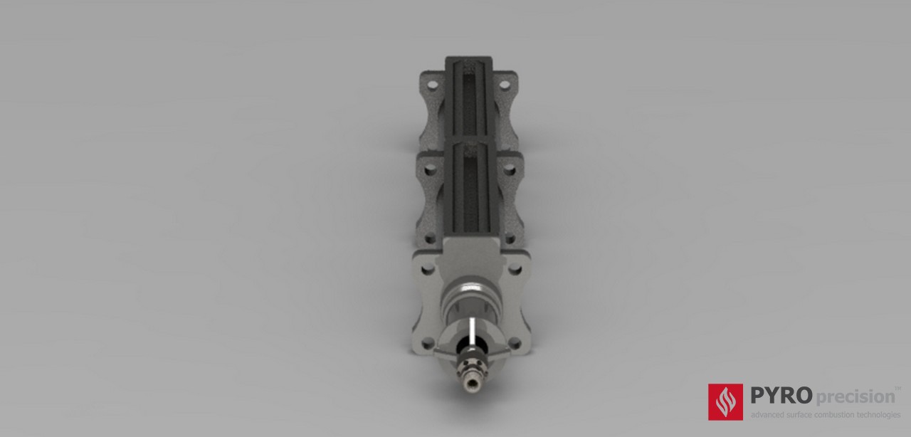 หัวเตาแก๊ส ตรงยาว LD305-ST-2 Linear Modular Tank Heating Burner (Venturi) ความยาวโมดูล 30ซม - 3.0ม กำลัง 6-60 กิโลวัตต์ สำหรับถังต้มถังต้มอุตสาหกรรมทรงสี่เหลี่ยม