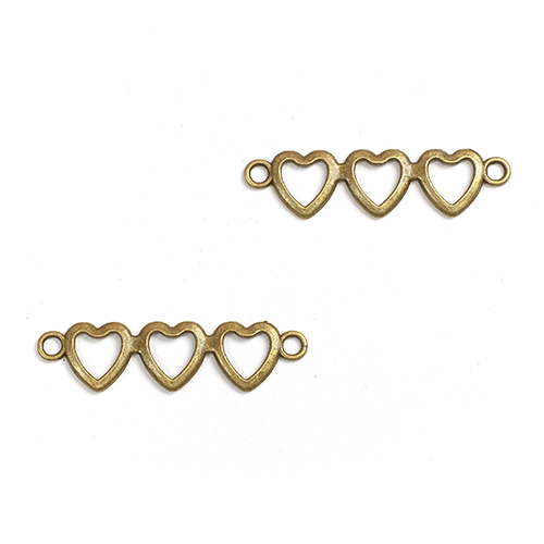 No.023 หัวใจ3ดวง11*44mm.