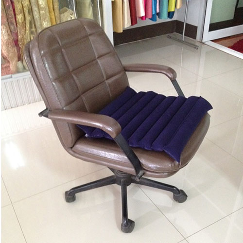 BS05 เบาะลมรองนั่ง แบบลอน กำมะหยี่ สีกรมท่า (ส่งฟรี)