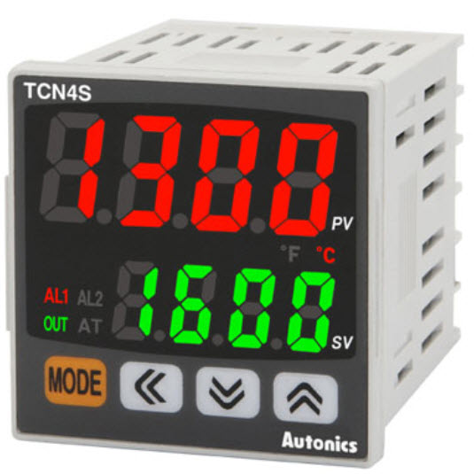 TCN4M-24R [ PID Temperature Controller , Output : SSR + Relay , Dual display , Size 72mm x 72mm ]