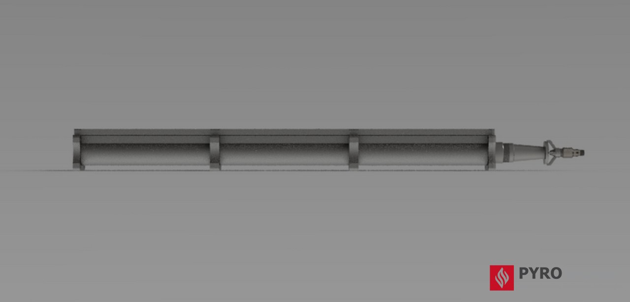 หัวเตาแก๊ส ตรงยาว LD305-ST-3 Linear Modular Tank Heating Burner (Venturi) ความยาวโมดูล 30ซม - 3.0ม กำลัง 6-60 กิโลวัตต์ สำหรับถังต้มถังต้มอุตสาหกรรมทรงสี่เหลี่ยม