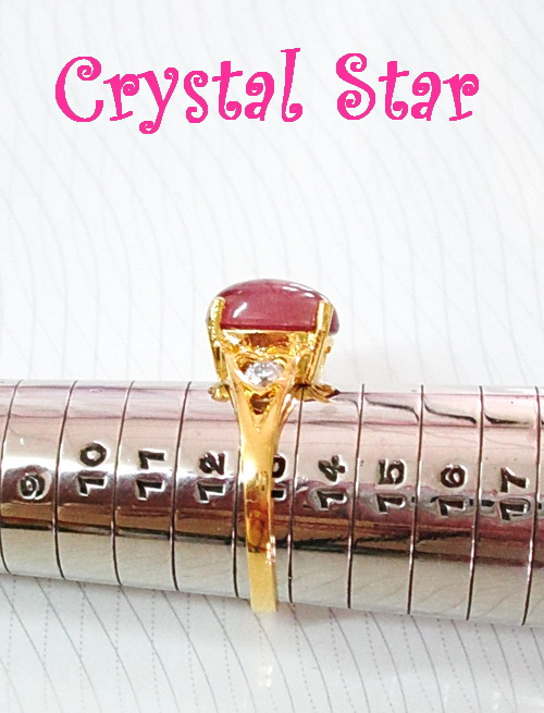 แหวนทับทิมอัฟริกา+CZ