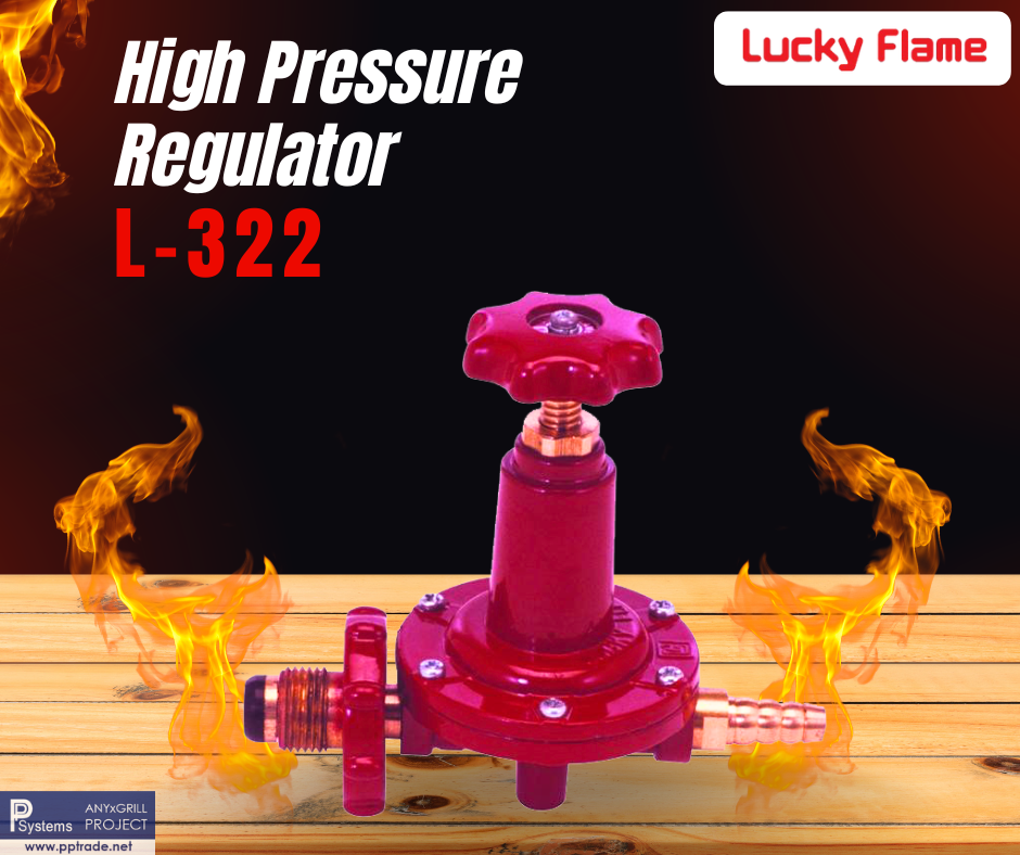 หัวปรับแก๊สแรงดันสูง LUCKY FLAME L-322