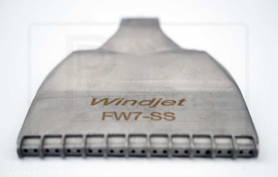 WINDJET NOZZLE, WIDTH 40MM, ORIFICE 22HOLES, STAINLESS STEEL 1/4" BSPT l หัวฉีดพ่นลม สแตนเลสสตีล