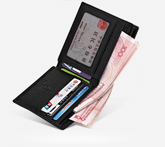 กระเป๋าสตางค์ผู้ชาย PL010 [สีน้ำตาล]