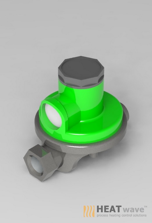 Low Pressure Regulator for LPG, Output 50-100mbar, Size 1/4" x 3/8" NPT