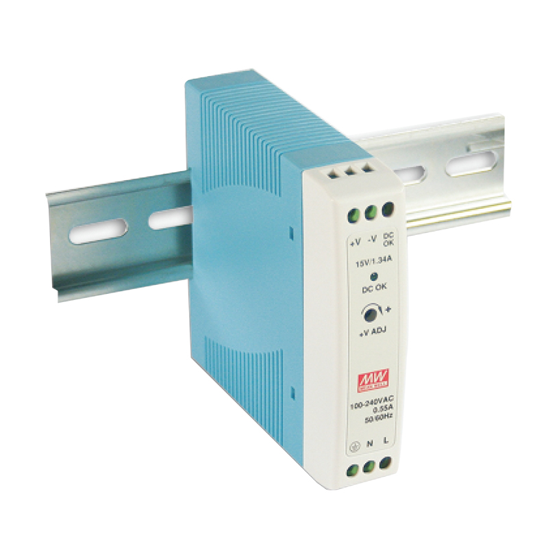 Meanwell Power supply 20 watt Model MDR-20-24 input 100-240vac output 1A dinrail type