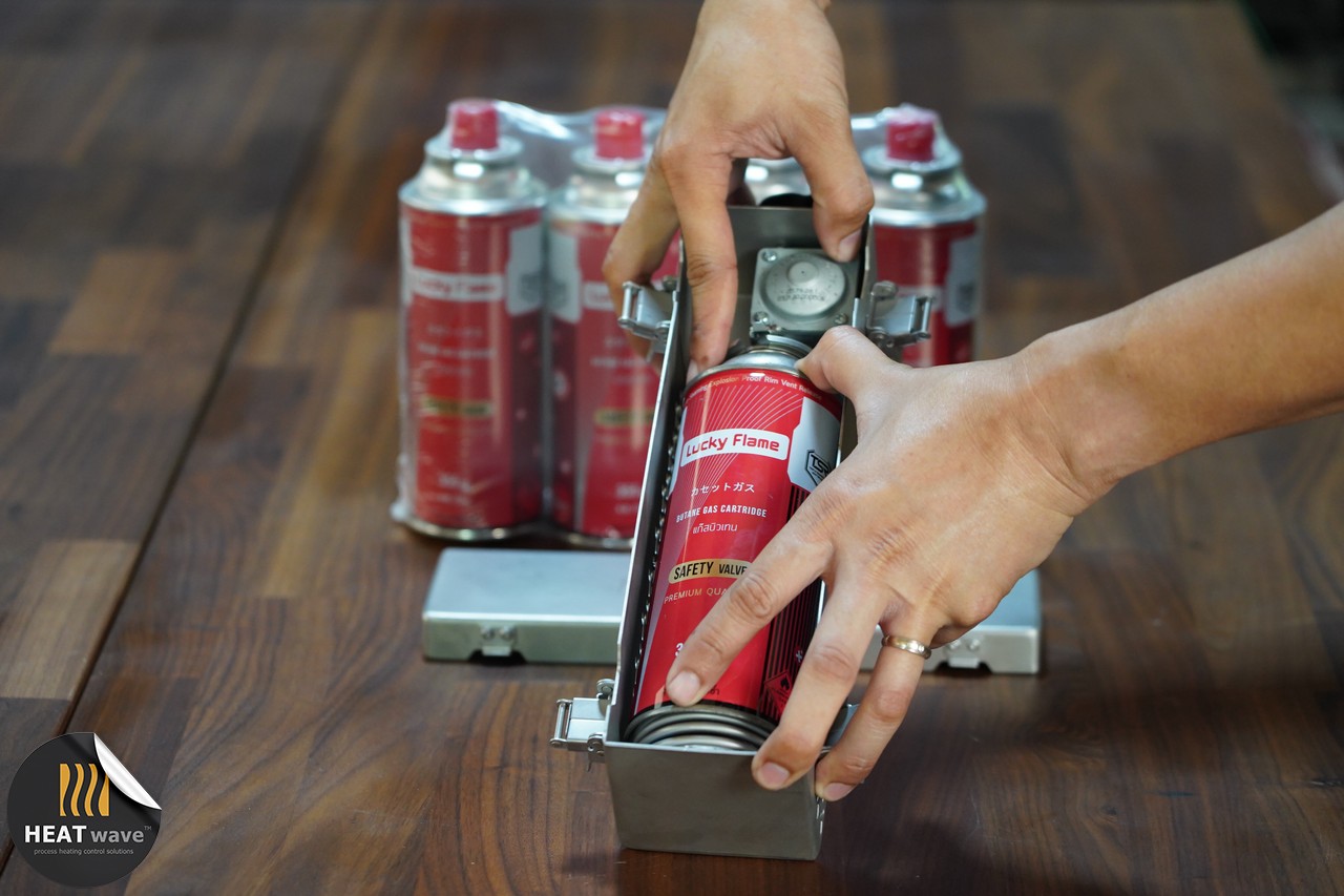 HEATWAVE ANYxGRILL PORTABLE GAS SUPPLY SYSTEM FOR GAS INFRARED TOP GRILL l ชุดจ่ายแก๊สแรงดันต่ำพกพาสำหรับเตาย่าง ใช้กับแก๊สกระป๋อง Luckyflame 355 กรัม