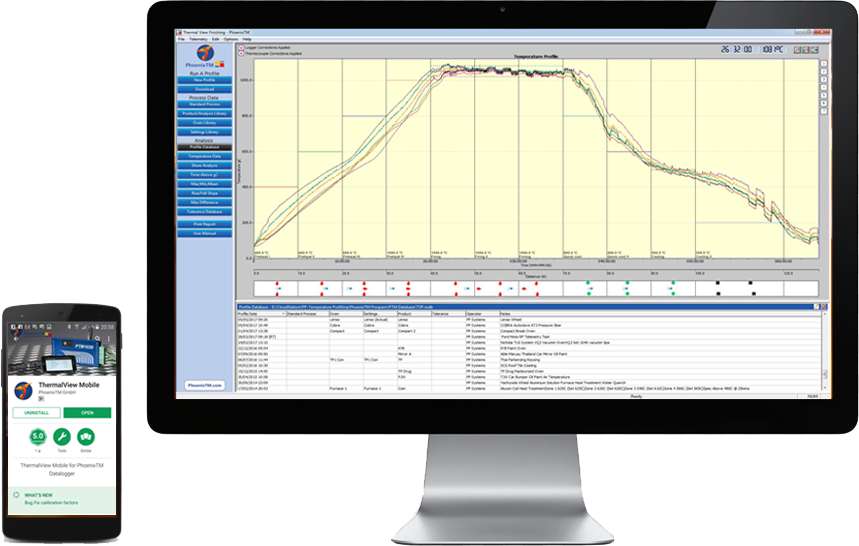 PhoenixTM 10Ch CAB & Vacuum Brazing Temperature Profile System l เครื่องบันทึกอุณหภูมิสำหรับอุตสาหกรรมบัดกรีแข็งอลูมิเนียม ในเตาควมคุมอากศและเตาศูนย์อากาศ