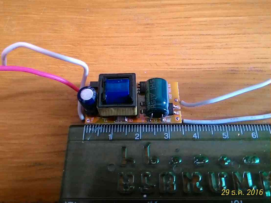 LED DRIVER 7W รองรับหลอด 1W จำนวน 4-7 หลอด , ใช้ไฟ 220V