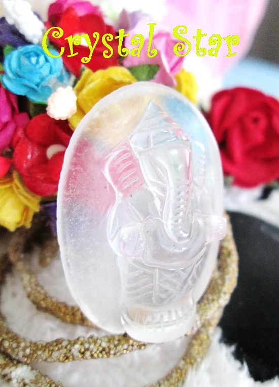 พระพิฆเณศวร์ (ควอทซ์ใส)