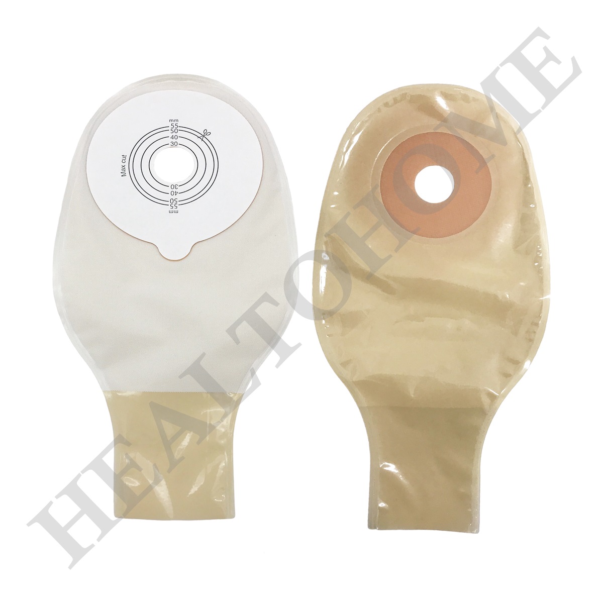 Steadlive ถุงเก็บอุจจาระหน้าท้อง แบบชิ้นเดียว ขนาด 25-55 มม. (ถุงขุ่น)